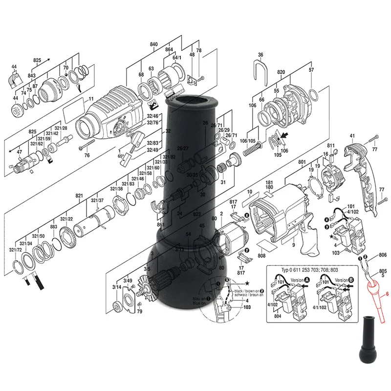 Grommet Wire Cover Replace For Bosch GBH2-26 2-28 3-28 Rotary Hammer Spare Parts 1600703034 Power Tools Accessories Fast
Grommet Wire Cover Replace For Bosch GBH2-26 2-28 3-28 Rotary Hammer Spare Parts 1600703034 Power Tools Accessories Fast