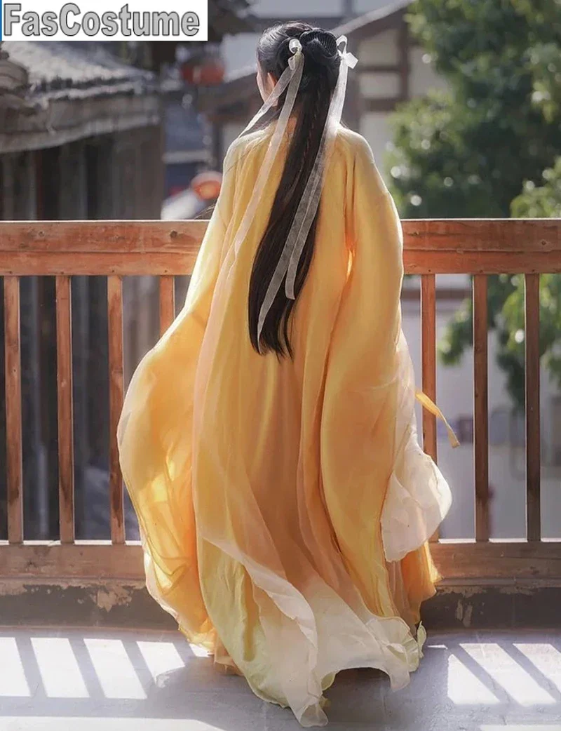 FasCostume Платье Hanfu Женский Карнавальный Косплей Костюм Китайское Платье Для Сценических Танцев Древнее Традиционное Желтое Платье Hanfu Плюс Размер XL
FasCostume Платье Hanfu Женский Карнавальный Косплей Костюм Китайское Платье Для Сценических Танцев Древнее Традиционное Желтое Платье Hanfu Плюс Размер XL