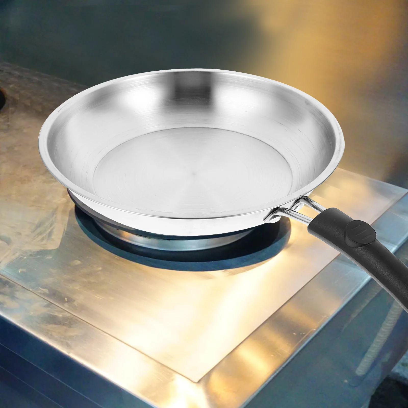 1pc Stainless Steel Frying Pan 22Cm Non-Stick Flat Bottom Kitchen Cookware For Home Outdoor Cooking Grilling Tamagoyaki
1pc Stainless Steel Frying Pan 22Cm Non-Stick Flat Bottom Kitchen Cookware For Home Outdoor Cooking Grilling Tamagoyaki
