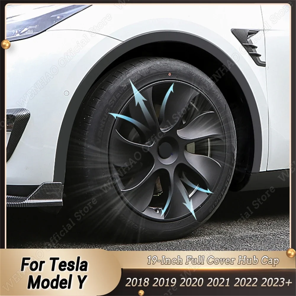4PCS for Tesla Model Y 19 Inch Hub Cap Car Replacement Wheel Cap Automobile Hubcap Full Cover Accessories 2018-2023 Matte Black
4PCS for Tesla Model Y 19 Inch Hub Cap Car Replacement Wheel Cap Automobile Hubcap Full Cover Accessories 2018-2023 Matte Black