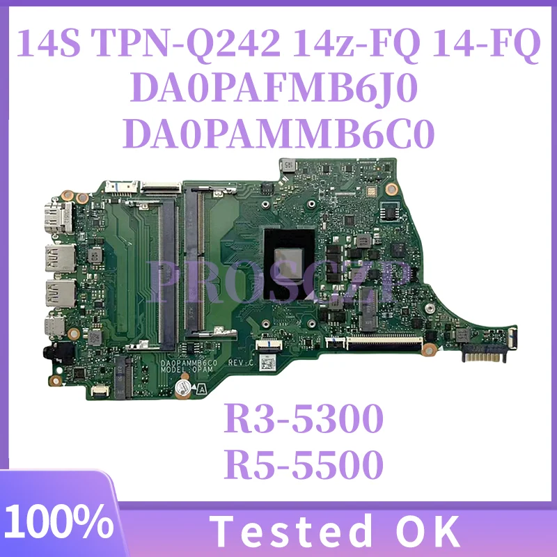 Материнская плата для ноутбука HP 14S TPN-Q242 14z-FQ 14-FQ DA0PAFMB6J0 DA0PAMMB6C0 с процессором R3-5300 R5-5500 DDR4 100% 1 продается
Материнская плата для ноутбука HP 14S TPN-Q242 14z-FQ 14-FQ DA0PAFMB6J0 DA0PAMMB6C0 с процессором R3-5300 R5-5500 DDR4 100% 1 продается
