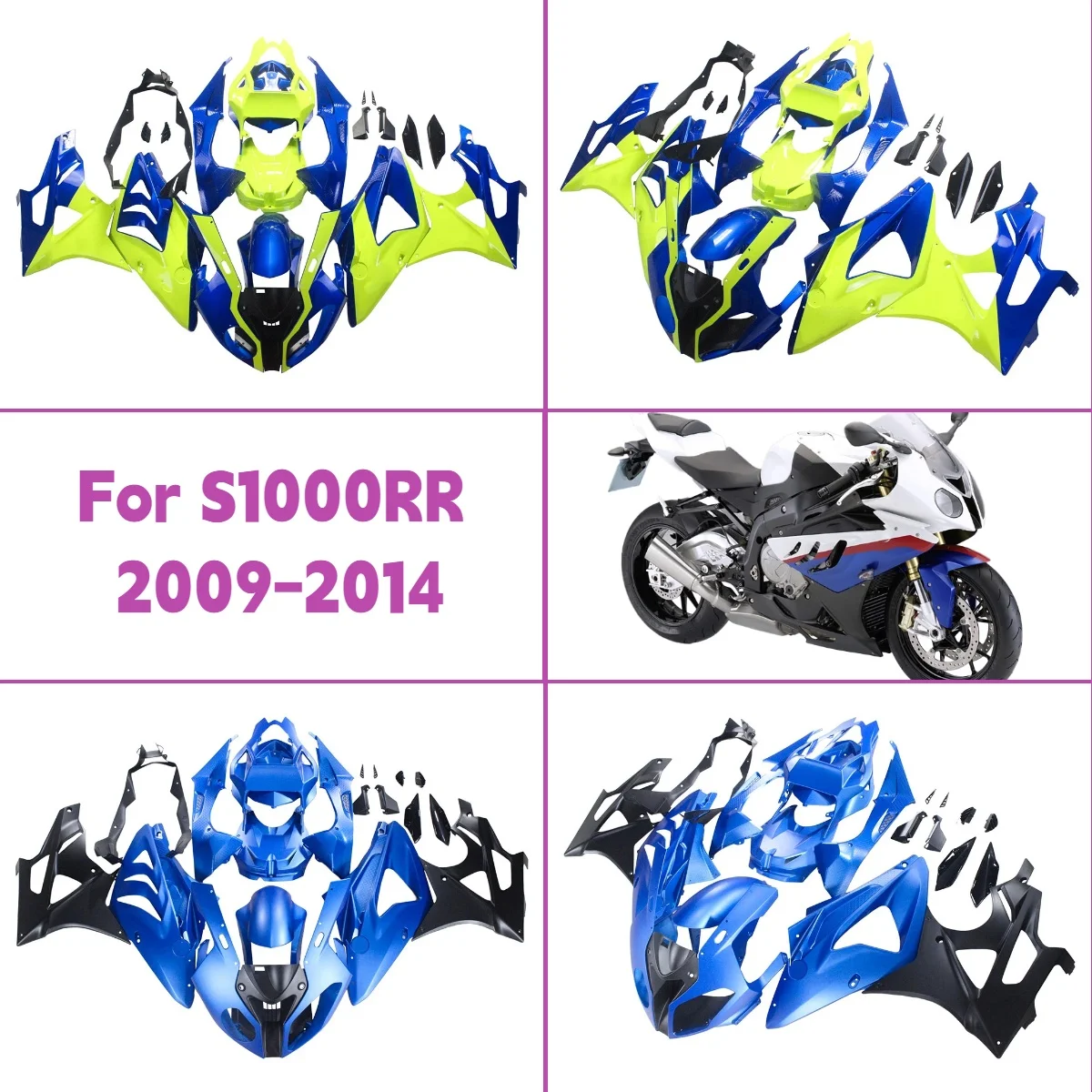 2009-2014 S1000RR Aftermarket Bodywork Work Injection Fairings Perfect Fit for 09-14 BMW S 1000RR Fairing Kit
2009-2014 S1000RR Aftermarket Bodywork Work Injection Fairings Perfect Fit for 09-14 BMW S 1000RR Fairing Kit