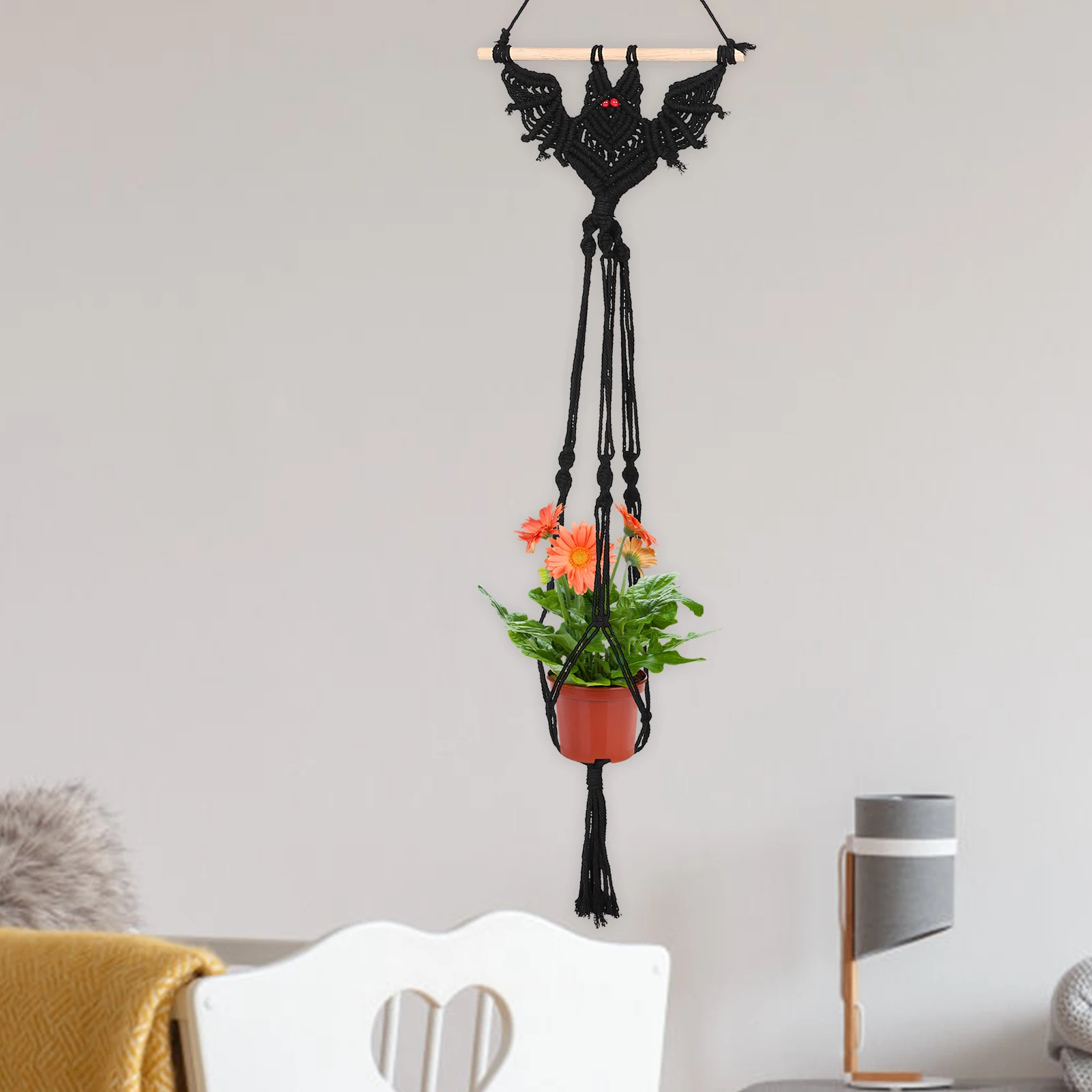 Halloween Ornaments Bat Home Decor Hanging Decoration Macrame Hanger Decorations 
Halloween Ornaments Bat Home Decor Hanging Decoration Macrame Hanger Decorations