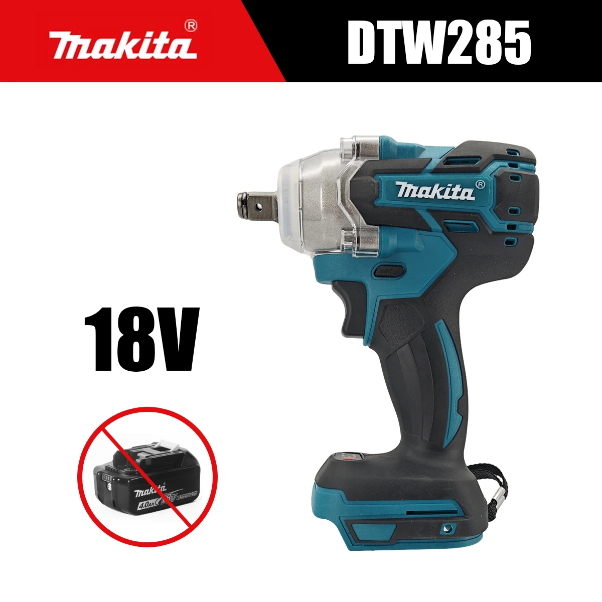 Makita DTW285 18V Brushless Electric Screwdriver 280N.m 1/2" Socket Rechargeable Drill Driver Compatible with Makita Battery
Makita DTW285 18V Brushless Electric Screwdriver 280N.m 1/2" Socket Rechargeable Drill Driver Compatible with Makita Battery