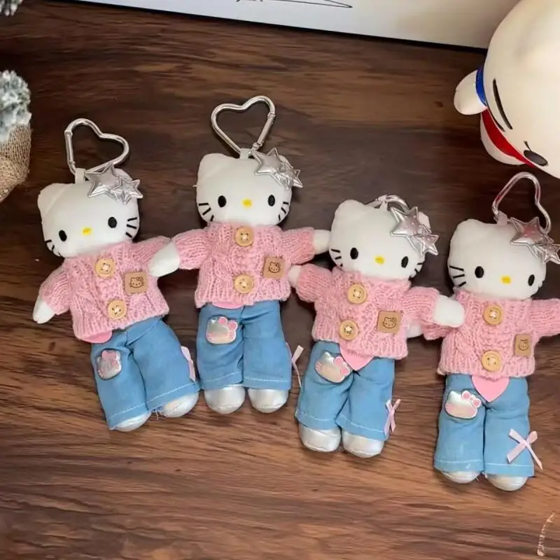 Милый и элегантный плюшевый брелок-подвеска Hello Kitty в студенческом стиле с длинными ногами, очаровательный изысканный повседневный аксессуар, подарок
Милый и элегантный плюшевый брелок-подвеска Hello Kitty в студенческом стиле с длинными ногами, очаровательный изысканный повседневный аксессуар, подарок