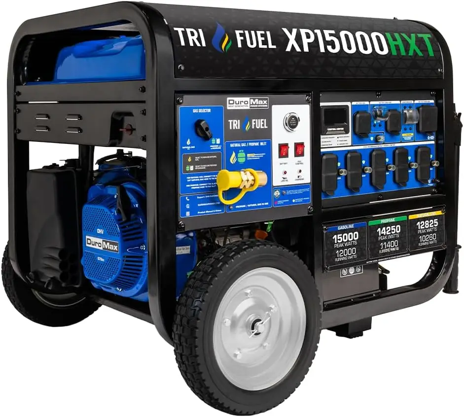 XP15000HXT 15,000 Watt Tri Fuel Portable Home Power Backup HXT Generator w/CO Alert
XP15000HXT 15,000 Watt Tri Fuel Portable Home Power Backup HXT Generator w/CO Alert