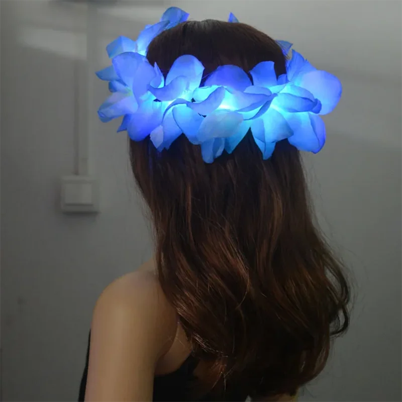 20-500pcs Women Girl LED Hawaii Hawaiian Lei Headband Glow Light Up Bridesmaids Bridal Flower Crown Wreath for Wedding Party
20-500pcs Women Girl LED Hawaii Hawaiian Lei Headband Glow Light Up Bridesmaids Bridal Flower Crown Wreath for Wedding Party