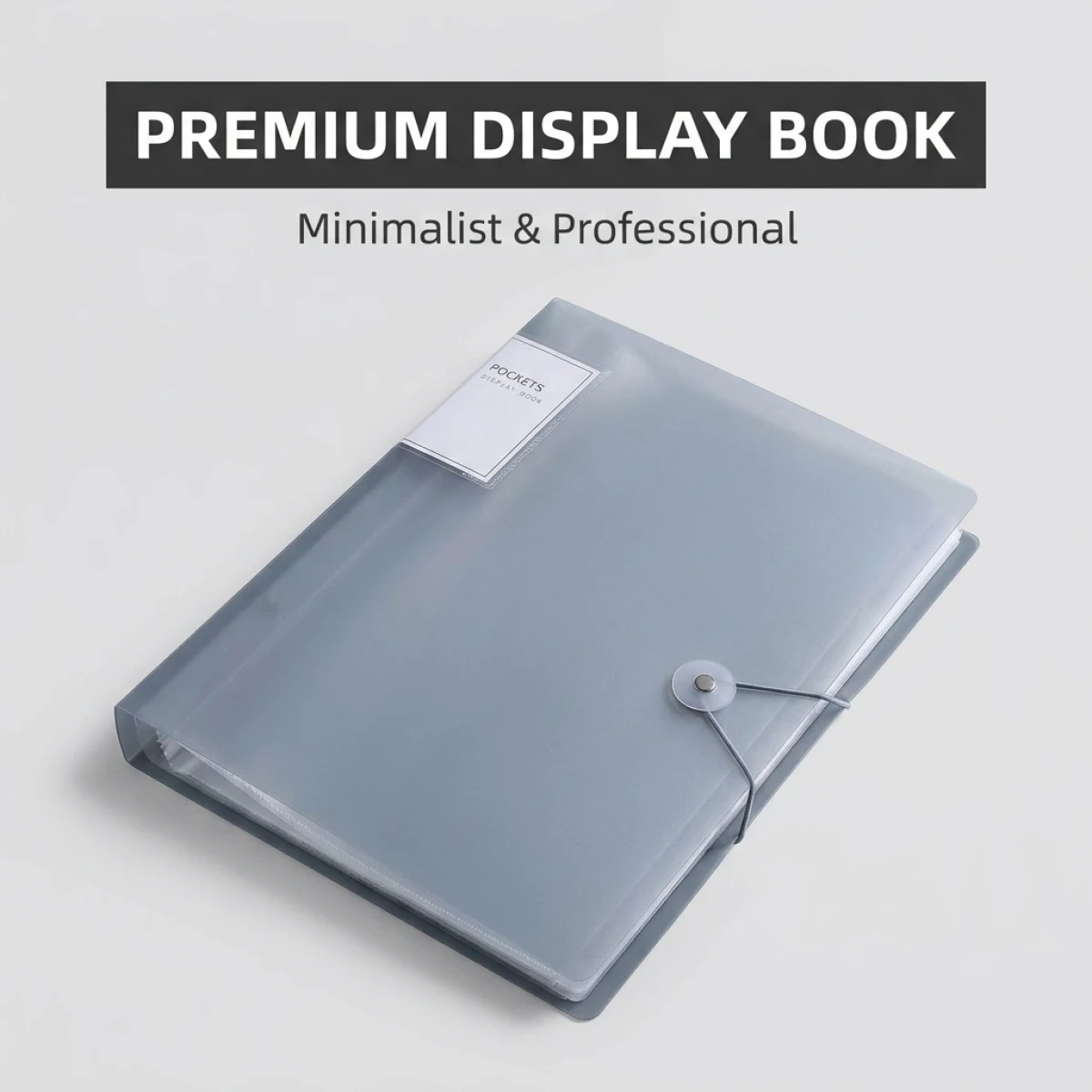Gray A4 Display Book – Waterproof Clear Pocket Folder,Large Capacity with Secure Closure, Perfect Office & School Organizer
Gray A4 Display Book – Waterproof Clear Pocket Folder,Large Capacity with Secure Closure, Perfect Office & School Organizer