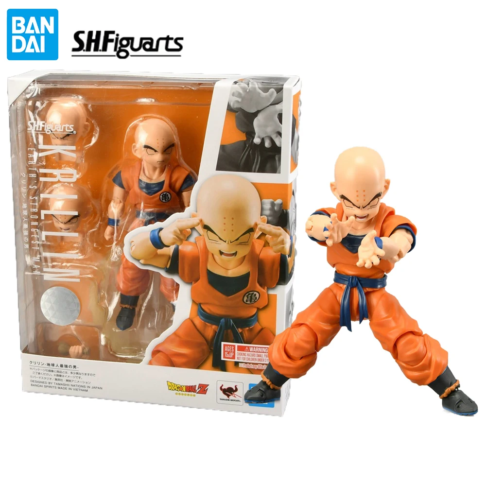 Original Bandai S.H.Figuarts Dragon Ball Krillin 115mm Collectible Model Action Anime Movie Figures Toys Gifts for Children
Original Bandai S.H.Figuarts Dragon Ball Krillin 115mm Collectible Model Action Anime Movie Figures Toys Gifts for Children