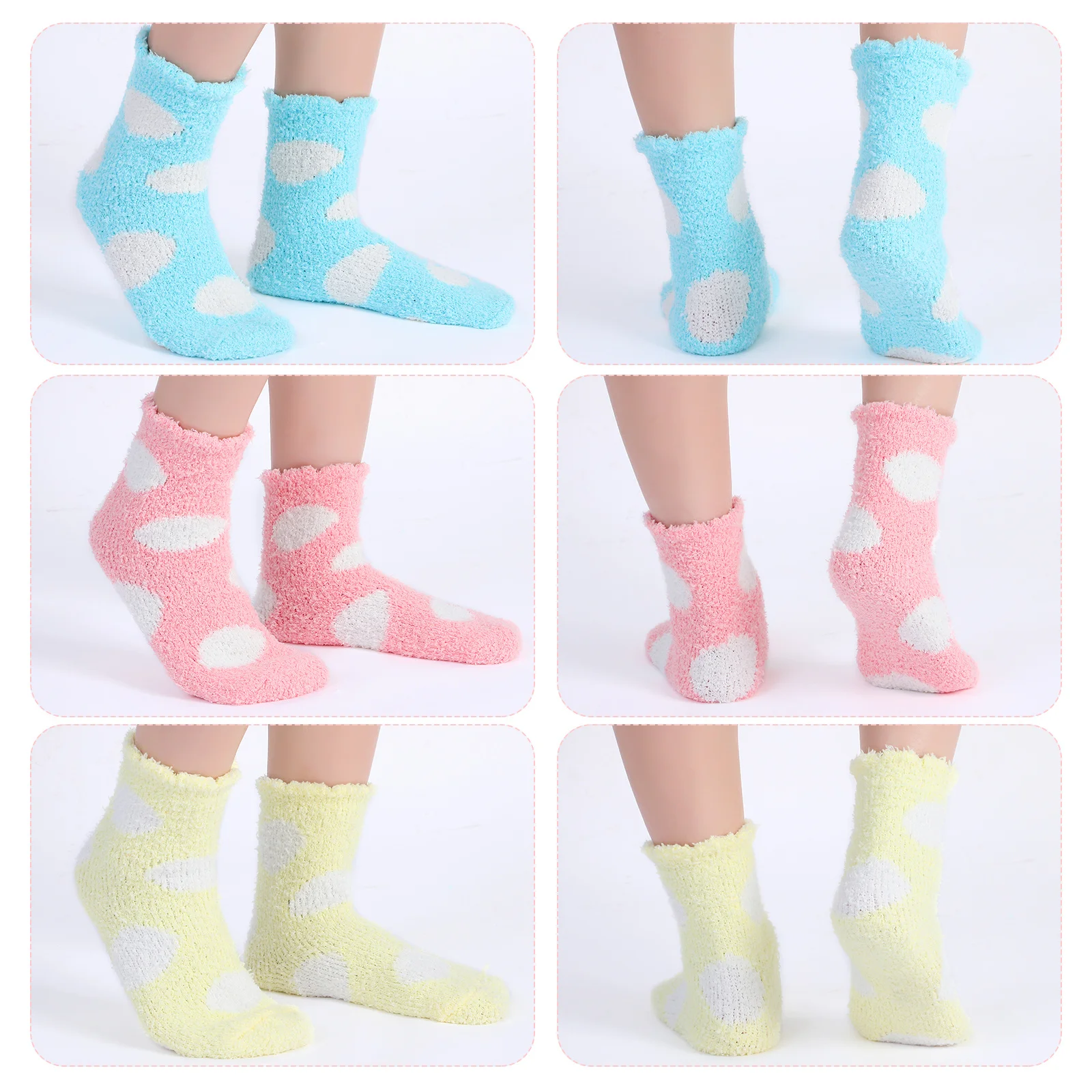 3 Pairs Coral Fleece Socks Girls Warm Comfy Holiday Bed Wool Lightweight Elastic Breathable Soft Cozy Thermal Winter 
3 Pairs Coral Fleece Socks Girls Warm Comfy Holiday Bed Wool Lightweight Elastic Breathable Soft Cozy Thermal Winter