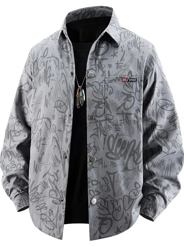 Loose Long Sleeve Casual Shirt Men's Fashion Korean Style Spring Autumn New Print Workwear Jacket Anti-Wrinkle Wear Resistant
Loose Long Sleeve Casual Shirt Men's Fashion Korean Style Spring Autumn New Print Workwear Jacket Anti-Wrinkle Wear Resistant