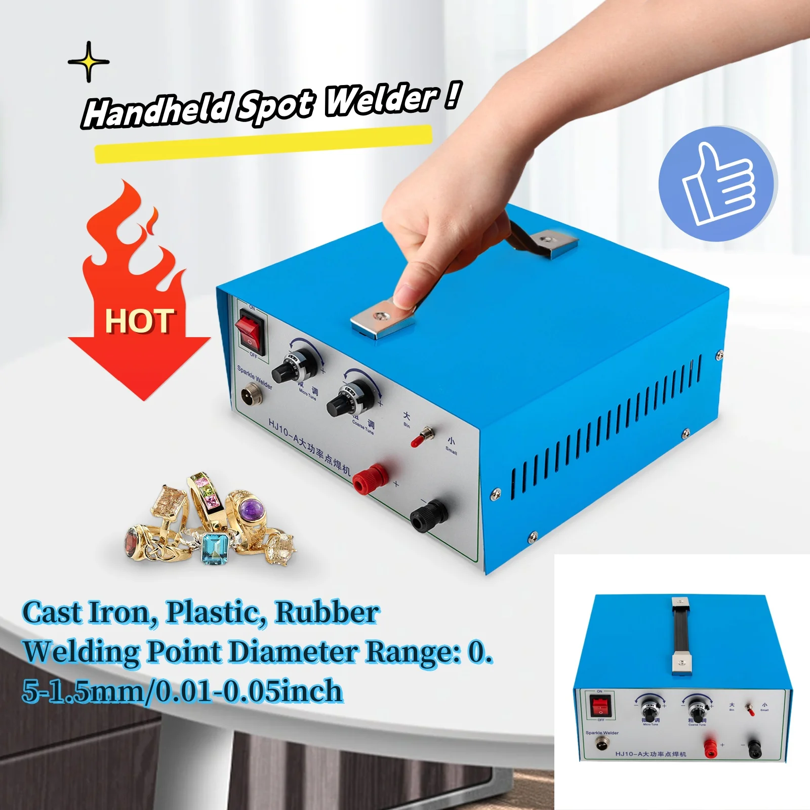 100A Gold Silver Spot Welder Jewelry Pulse Spot Welder Welding Machine Electric DIY Soldering Tool
100A Gold Silver Spot Welder Jewelry Pulse Spot Welder Welding Machine Electric DIY Soldering Tool