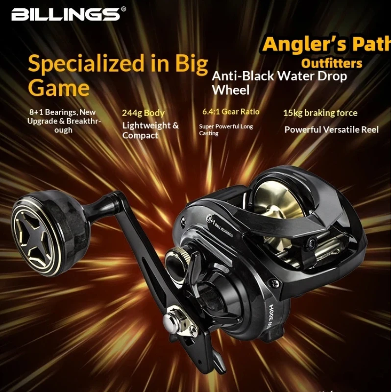 Billings Lightweight Metal Deepened Fishing Reel Spool Saltwater Resistant Bearing Long Casting Big Game Sea Fishing Baitcasting
Billings Lightweight Metal Deepened Fishing Reel Spool Saltwater Resistant Bearing Long Casting Big Game Sea Fishing Baitcasting