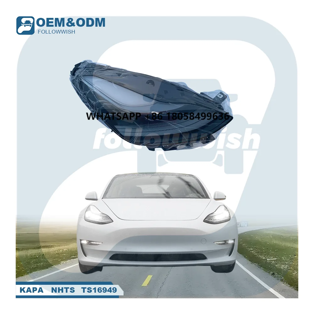 Custom Car Auto Model 3 ABS Spare Car Part Modification Body Parts Led Headlight for Model 3 Headlight for Cars Repair Use
Custom Car Auto Model 3 ABS Spare Car Part Modification Body Parts Led Headlight for Model 3 Headlight for Cars Repair Use