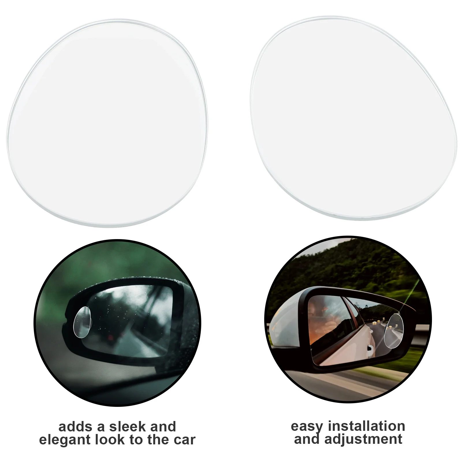 1Pair Blind Spot Car Mirror 360 Degree Wide Angle View Durable Practical Long Lasting Clear Reflection No Blind Spots
1Pair Blind Spot Car Mirror 360 Degree Wide Angle View Durable Practical Long Lasting Clear Reflection No Blind Spots