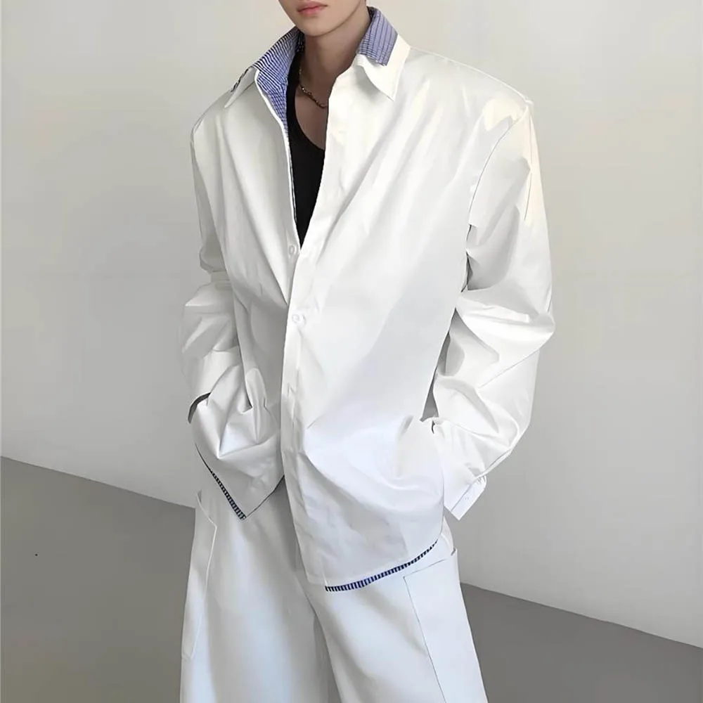 Осенняя новая мужская лоскутная рубашка с длинными рукавами в американском стиле ретро, уличная мода в стиле хип-хоп, свободные повседневные дышащие мужские топы 2025
Осенняя новая мужская лоскутная рубашка с длинными рукавами в американском стиле ретро, уличная мода в стиле хип-хоп, свободные повседневные дышащие мужские топы 2025