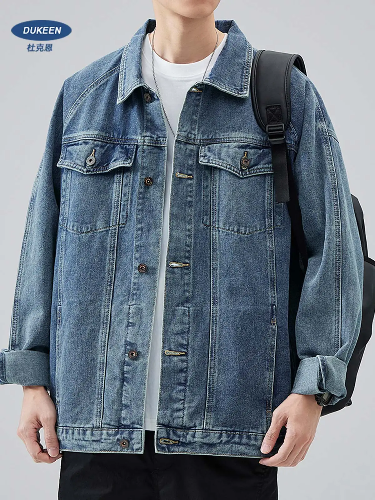 DUKEEN Blue Denim Jacket for Men 2025 Spring and Autumn New Loose Casual Retro Men's Jean Jacket Man Coats
DUKEEN Blue Denim Jacket for Men 2025 Spring and Autumn New Loose Casual Retro Men's Jean Jacket Man Coats
