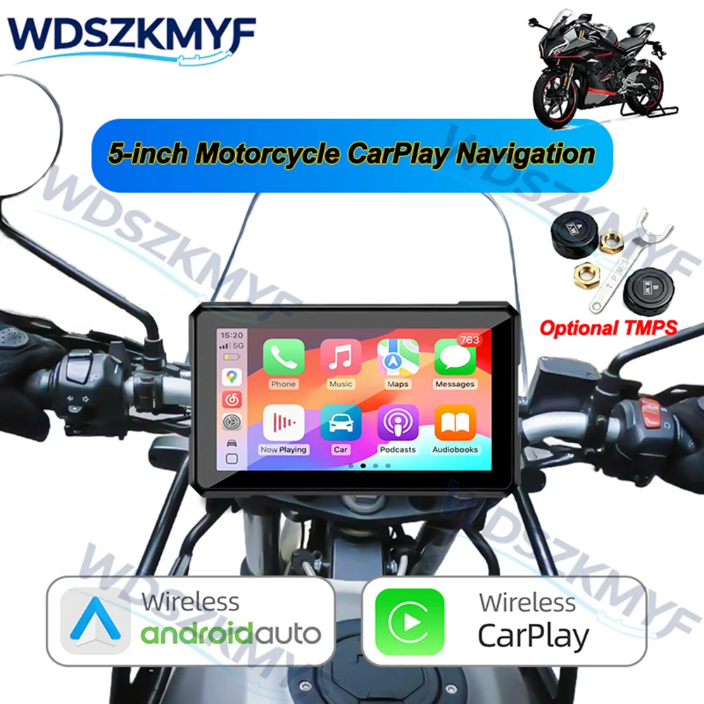 5 Inch Motorcycle Portable Wireless Carplay Android Auto GPS Navigation Display Touch Screen IP67 Waterproof Multimedia Player
5 Inch Motorcycle Portable Wireless Carplay Android Auto GPS Navigation Display Touch Screen IP67 Waterproof Multimedia Player