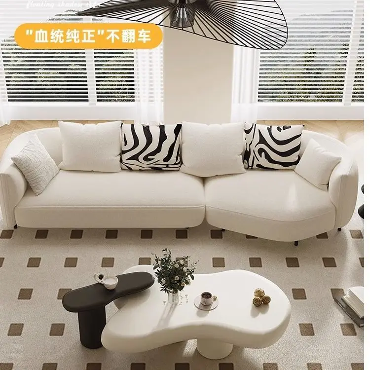 Curved fabric sofa, small apartment in living room, special-shaped removable and washable corner lamb fleece sofa
Curved fabric sofa, small apartment in living room, special-shaped removable and washable corner lamb fleece sofa