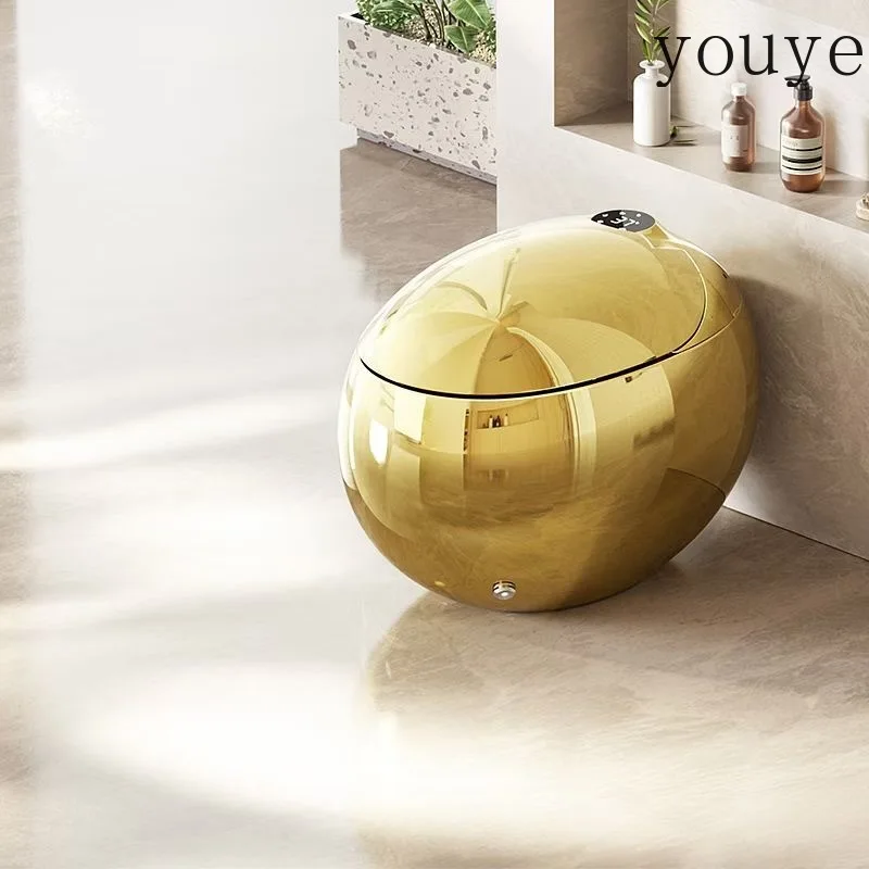 Color gold smart toilet, automatic egg-shaped creative siphon integrated toilet, no water pressure limit
Color gold smart toilet, automatic egg-shaped creative siphon integrated toilet, no water pressure limit
