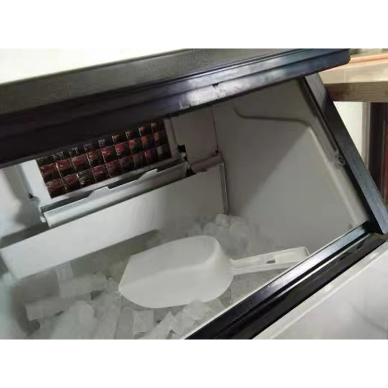 PBOBP Portable Ice Maker Machine with Storage Drawer Ice Maker With Handle Compact Ice Maker Machine For Household & Outdoor Use