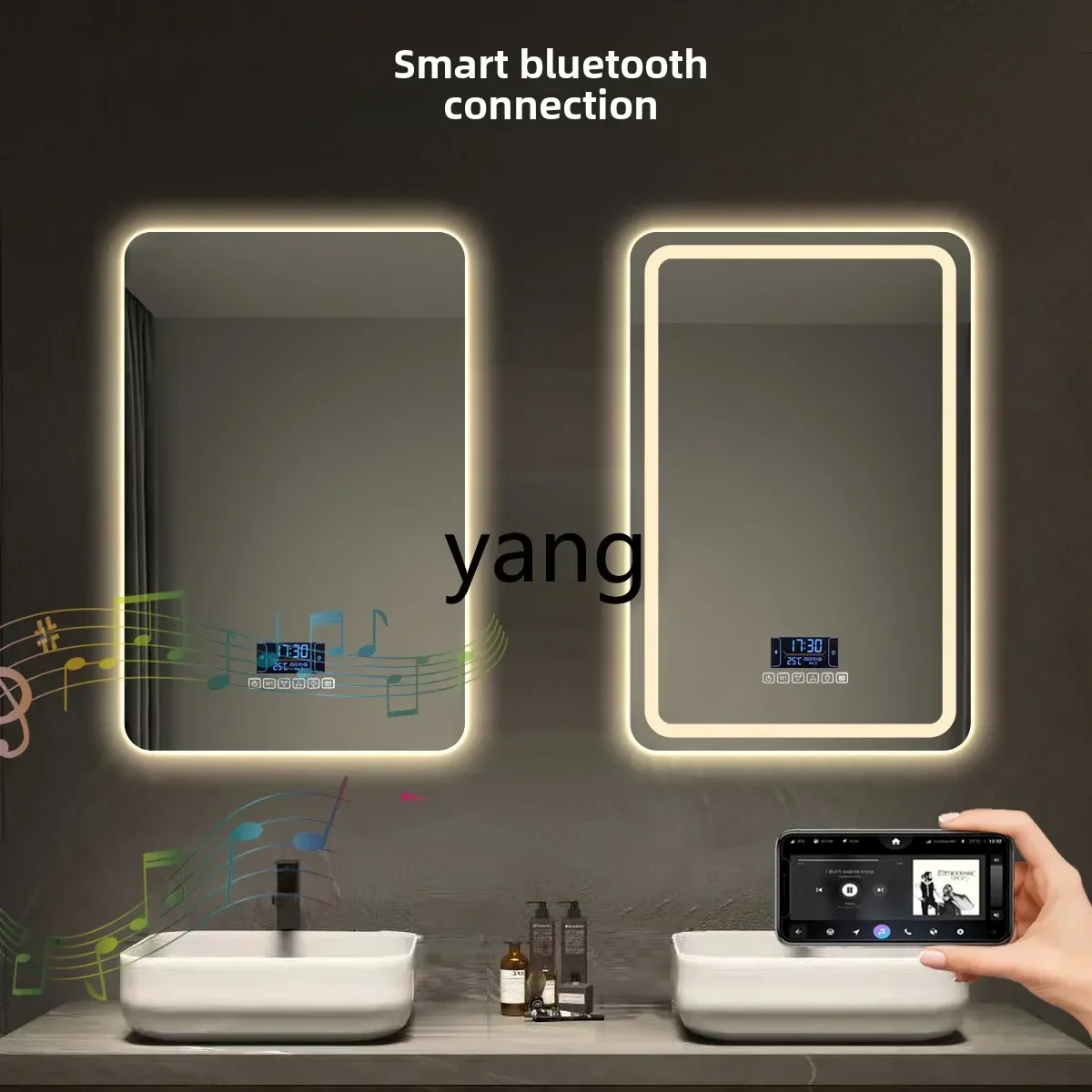 LMM elf smart square bathroom mirror bathroom wall hanging touch screen high definition induction anti-fog mirror
LMM elf smart square bathroom mirror bathroom wall hanging touch screen high definition induction anti-fog mirror
