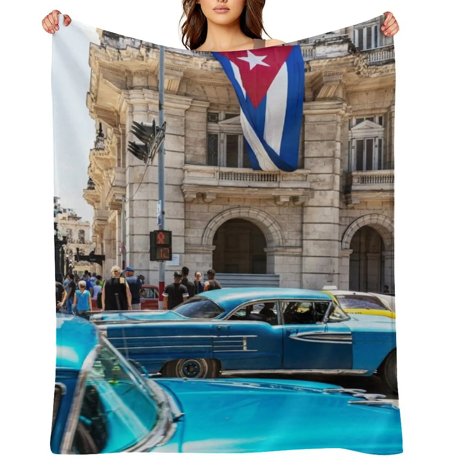 Blue Cars In Havana And Cuban Flag Throw Blanket Soft Big Blankets For Bed Blankets For Baby Picnic Blankets
Blue Cars In Havana And Cuban Flag Throw Blanket Soft Big Blankets For Bed Blankets For Baby Picnic Blankets