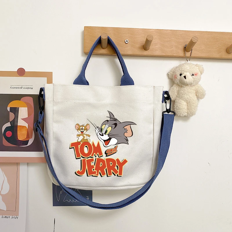 Tom and Jerry Canvas Shoulder Bag Cute Cartoon Print Crossbody Messenger Pouch Large Capacity Laptop Bags Fashion Birthday Gifts
Tom and Jerry Canvas Shoulder Bag Cute Cartoon Print Crossbody Messenger Pouch Large Capacity Laptop Bags Fashion Birthday Gifts
