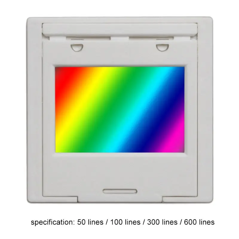 Q2Q4 Professional 50/100/300/600 Line Transmission Grating Diffraction Grating with for Shell Inner Size 0.91x1.38inches Dura
Q2Q4 Professional 50/100/300/600 Line Transmission Grating Diffraction Grating with for Shell Inner Size 0.91x1.38inches Dura