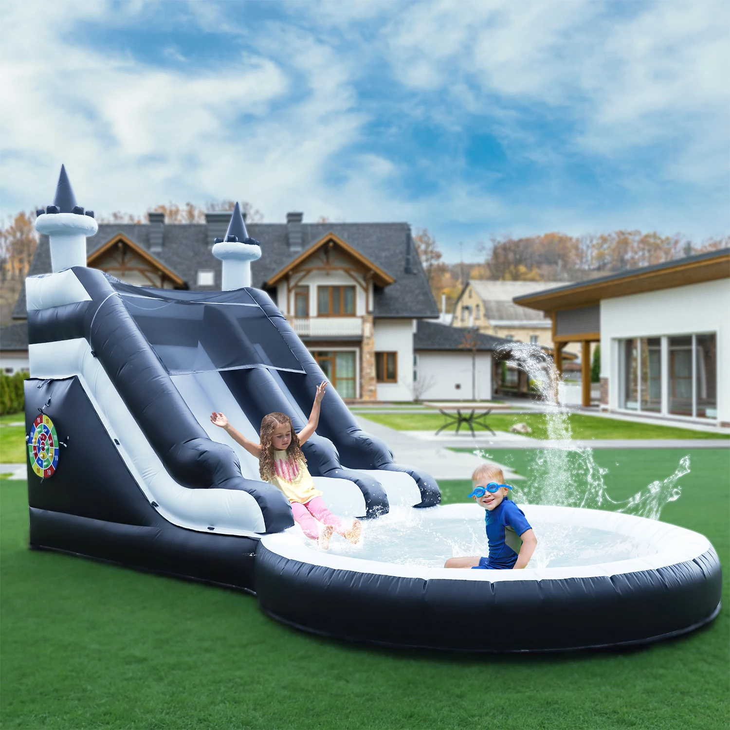 24FT Commercial Full PVC Inflatable Water Slide Park for Big Kids Birthday Party Children's playground, children's toys
24FT Commercial Full PVC Inflatable Water Slide Park for Big Kids Birthday Party Children's playground, children's toys