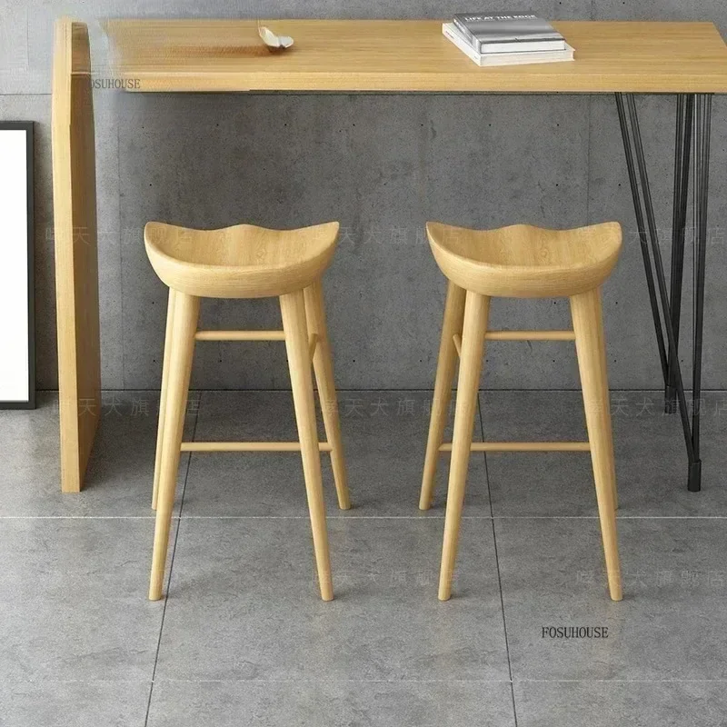 Nordic Modern Wooden Bar Chairs Beautiful Atmosphere Coffee Shop Wood Stools Home Bar Furniture Dining Room High Bar Stool y
Nordic Modern Wooden Bar Chairs Beautiful Atmosphere Coffee Shop Wood Stools Home Bar Furniture Dining Room High Bar Stool y