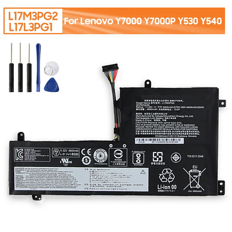 Сменный аккумулятор L17M3PG2 L17L3PG1 L17M3PG3 L17C3PG1 для Lenovo Y530 Y540 Y7000 Y7000P
Сменный аккумулятор L17M3PG2 L17L3PG1 L17M3PG3 L17C3PG1 для Lenovo Y530 Y540 Y7000 Y7000P