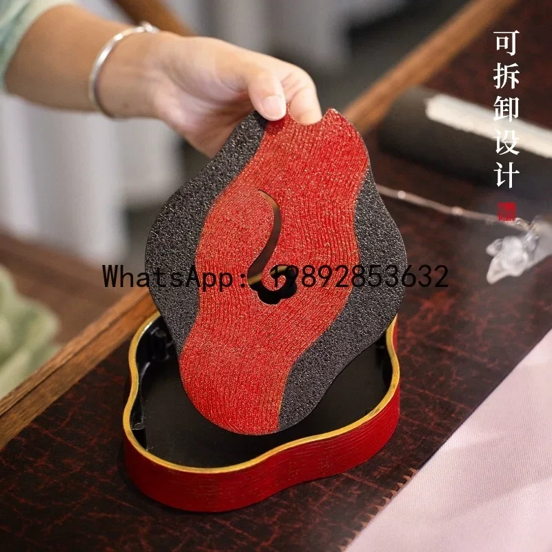 i5.11 water-filled small tea tray lacquerware old iron kettle bearing water storage dry brewing tray tea table tea set
i5.11 water-filled small tea tray lacquerware old iron kettle bearing water storage dry brewing tray tea table tea set