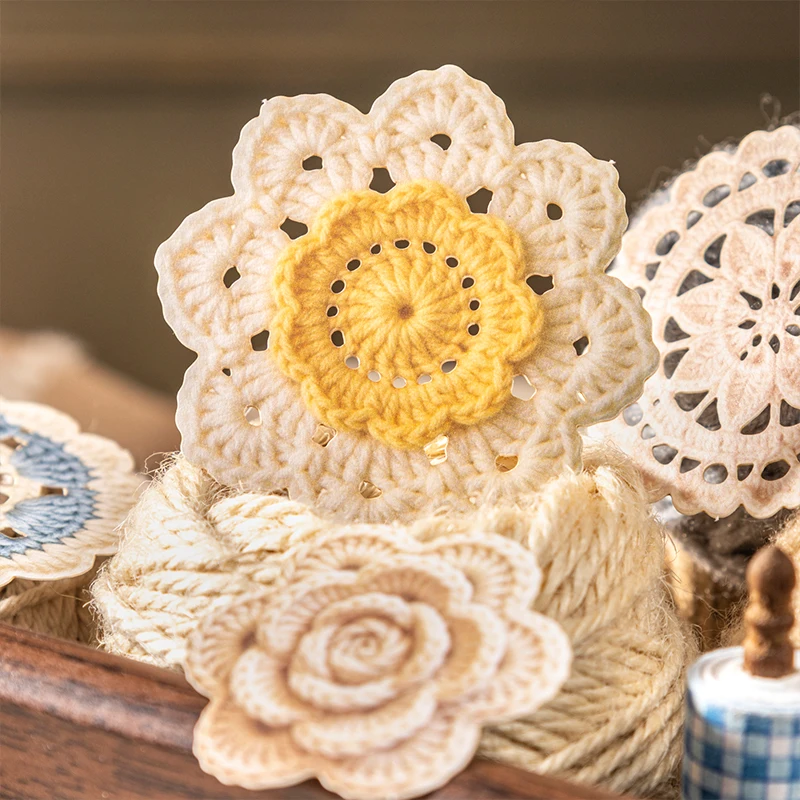 20PCS Flower Weaving Clear Dream Series Hollow Material Paper Retro Crochet Texture Handmade Booklet DIY Bottom Collar Stickers
20PCS Flower Weaving Clear Dream Series Hollow Material Paper Retro Crochet Texture Handmade Booklet DIY Bottom Collar Stickers