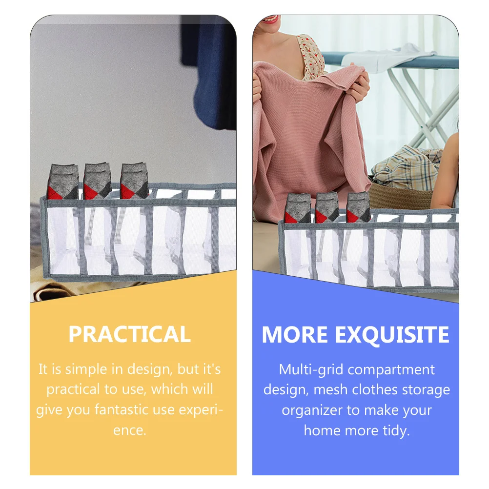 Drawer Clothes Organizer 7 Grid Mesh Jeans Storage Compartment Efficient Wardrobe Organizer for Home Bedroom Use
Drawer Clothes Organizer 7 Grid Mesh Jeans Storage Compartment Efficient Wardrobe Organizer for Home Bedroom Use