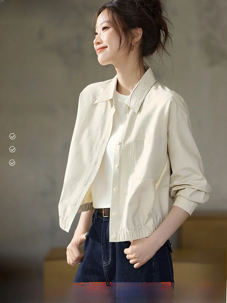 Mou Han Mei Paper Feel irt Jaet, хлопковая повседневная уличная текстура с микро морщинами, верхняя одежда для женщин, для поездок на работу, Sle
Mou Han Mei Paper Feel irt Jaet, хлопковая повседневная уличная текстура с микро морщинами, верхняя одежда для женщин, для поездок на работу, Sle