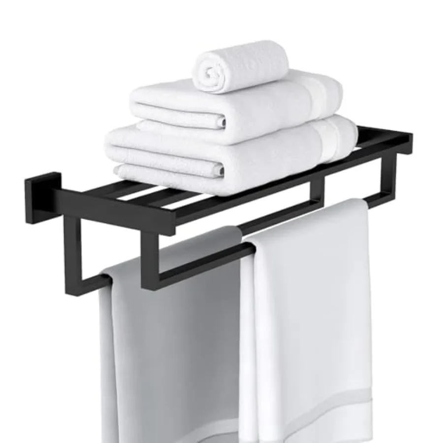Double Towel Bar 24 Inch Towel Racks for Bathroom Wall Mounted Bathroom Towel Rack Towel Rack with Shelf Stainless Steel Hand T
Double Towel Bar 24 Inch Towel Racks for Bathroom Wall Mounted Bathroom Towel Rack Towel Rack with Shelf Stainless Steel Hand T