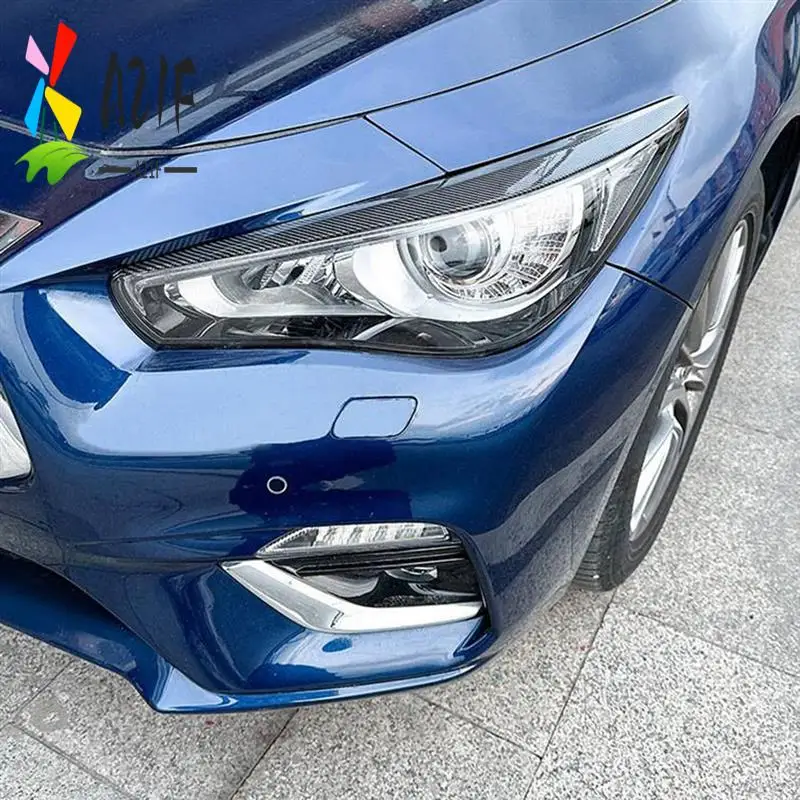 A21F-Car Carbon Fiber Front Headlight Cover Garnish Strip Eyebrow Cover Trim Sticker Parts Accessories For Infiniti Q50 2014-202
A21F-Car Carbon Fiber Front Headlight Cover Garnish Strip Eyebrow Cover Trim Sticker Parts Accessories For Infiniti Q50 2014-202