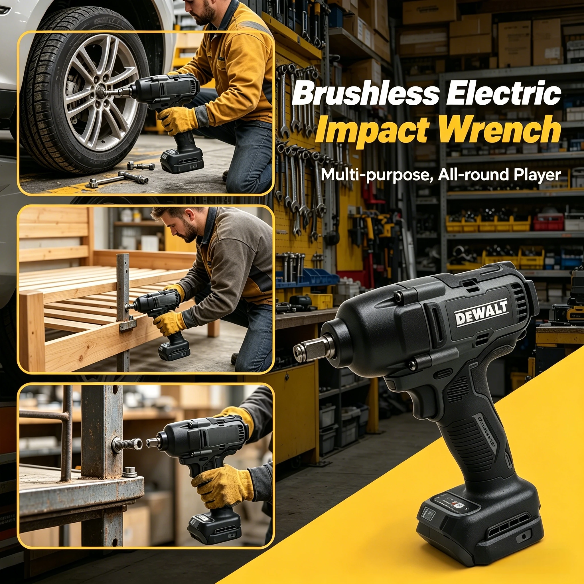 DEWALT DCF99M 20V Brushless Cordless Impact Wrench, 1/2" Drive High Torque Power Tool for Auto & Construction NO battery
DEWALT DCF99M 20V Brushless Cordless Impact Wrench, 1/2" Drive High Torque Power Tool for Auto & Construction NO battery