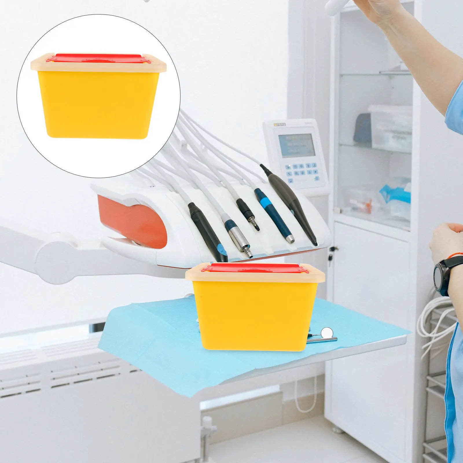 Sturdy Sharps Disposal Box Industrial Grade Sharps Trash Can for Medical Facilities Tattoo Parlors Private Clinics Used Blades
Sturdy Sharps Disposal Box Industrial Grade Sharps Trash Can for Medical Facilities Tattoo Parlors Private Clinics Used Blades