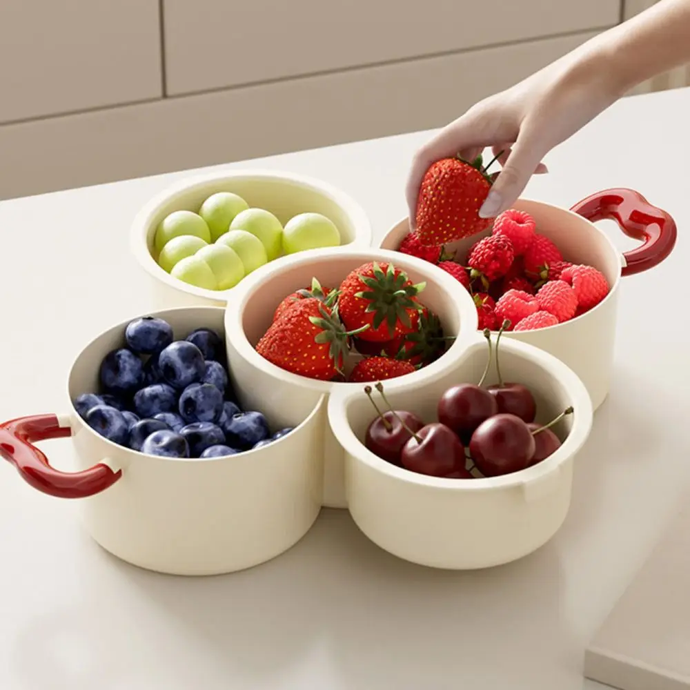 2 in 1 Dried Fruit Plate Double-layered with Drainer Fruit Drain Basket Multi-function Creative Food Storage Tray Picnic
2 in 1 Dried Fruit Plate Double-layered with Drainer Fruit Drain Basket Multi-function Creative Food Storage Tray Picnic