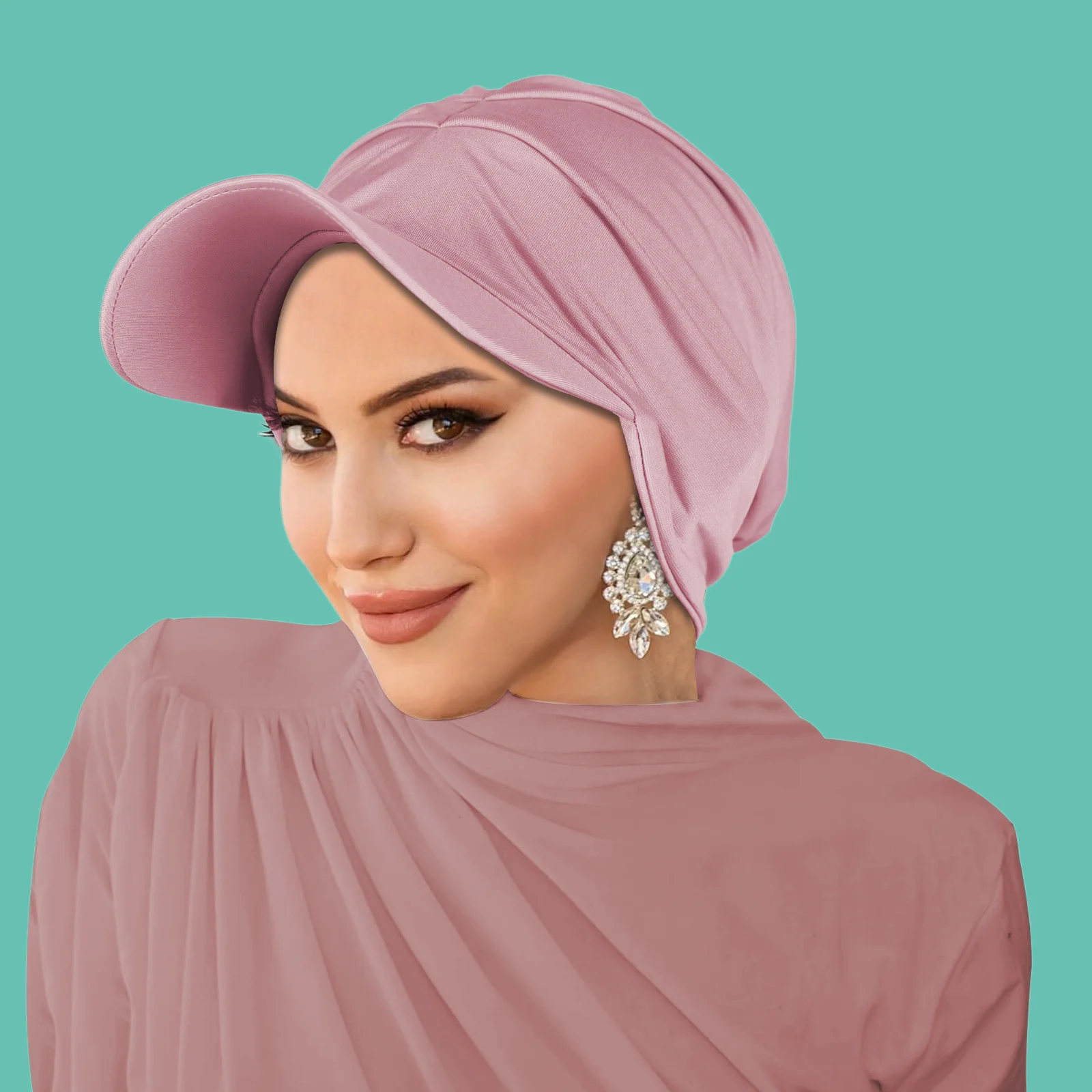 Новая однотонная бейсболка для женщин, дышащий мусульманский платок с широкими полями, козырек, шляпа, защита от солнца, хиджаб, головные уборы, шапки
Новая однотонная бейсболка для женщин, дышащий мусульманский платок с широкими полями, козырек, шляпа, защита от солнца, хиджаб, головные уборы, шапки