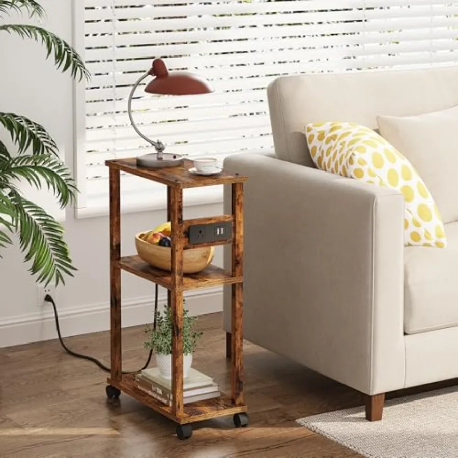 Small Narrow Side Table with Charging Station, Skinny End Table for Small Spaces, Slim Nightstand with USB Ports and Outlet, So
Small Narrow Side Table with Charging Station, Skinny End Table for Small Spaces, Slim Nightstand with USB Ports and Outlet, So