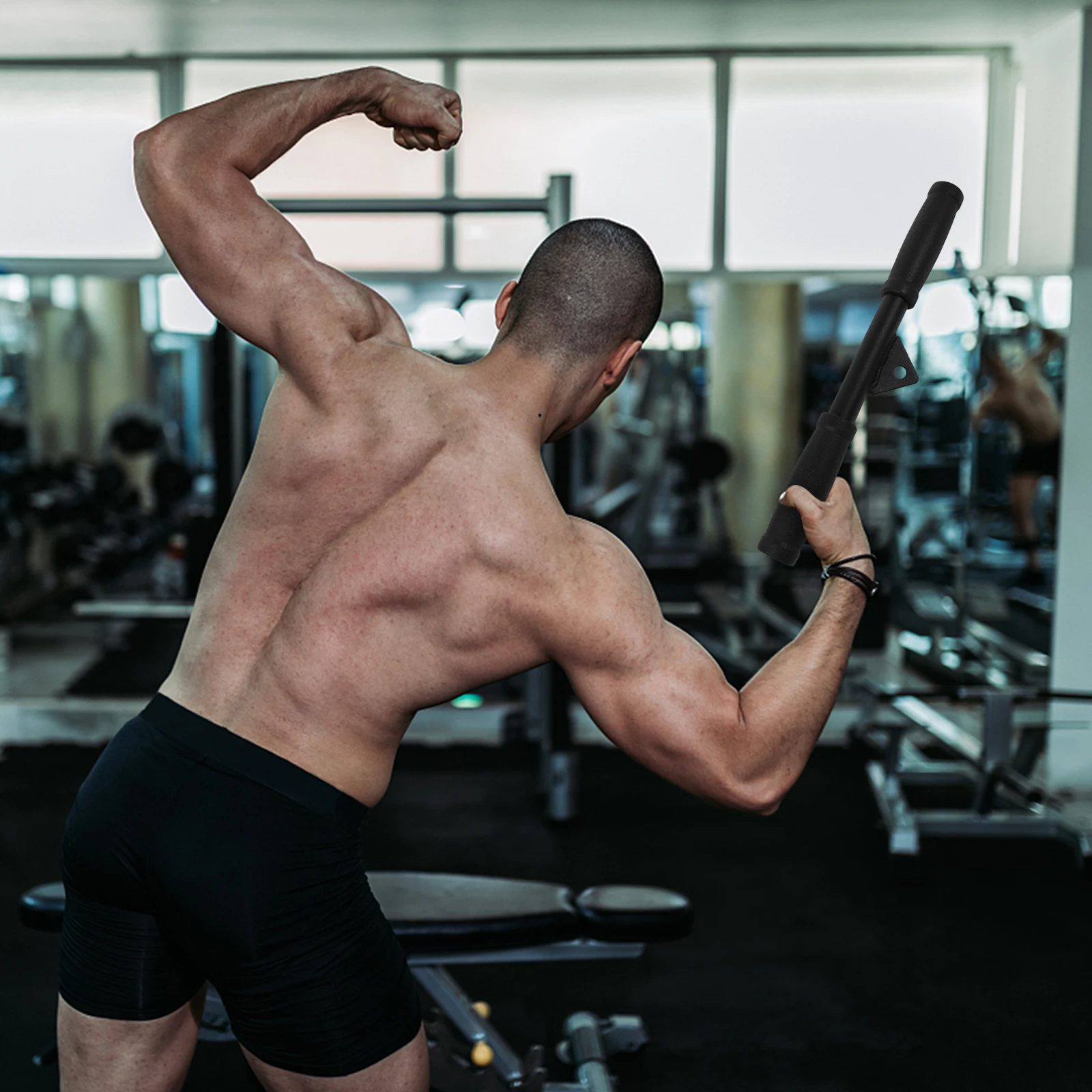 Black Pull Bar High- Home Gym Tension Rod Press Down Bar Bicep Tension Equipment Lightweight Portable
Black Pull Bar High- Home Gym Tension Rod Press Down Bar Bicep Tension Equipment Lightweight Portable