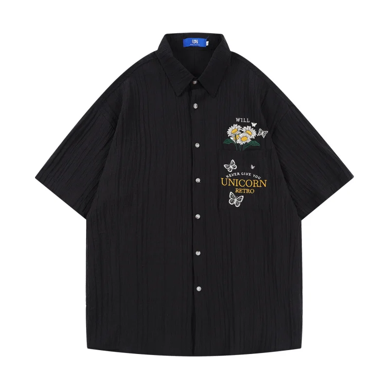 MAQVOB EU US Size Luxury Streetwear Butterfly Flower Embroidered Summer Men Women Casual Loose Short Sleeve Shirt
MAQVOB EU US Size Luxury Streetwear Butterfly Flower Embroidered Summer Men Women Casual Loose Short Sleeve Shirt