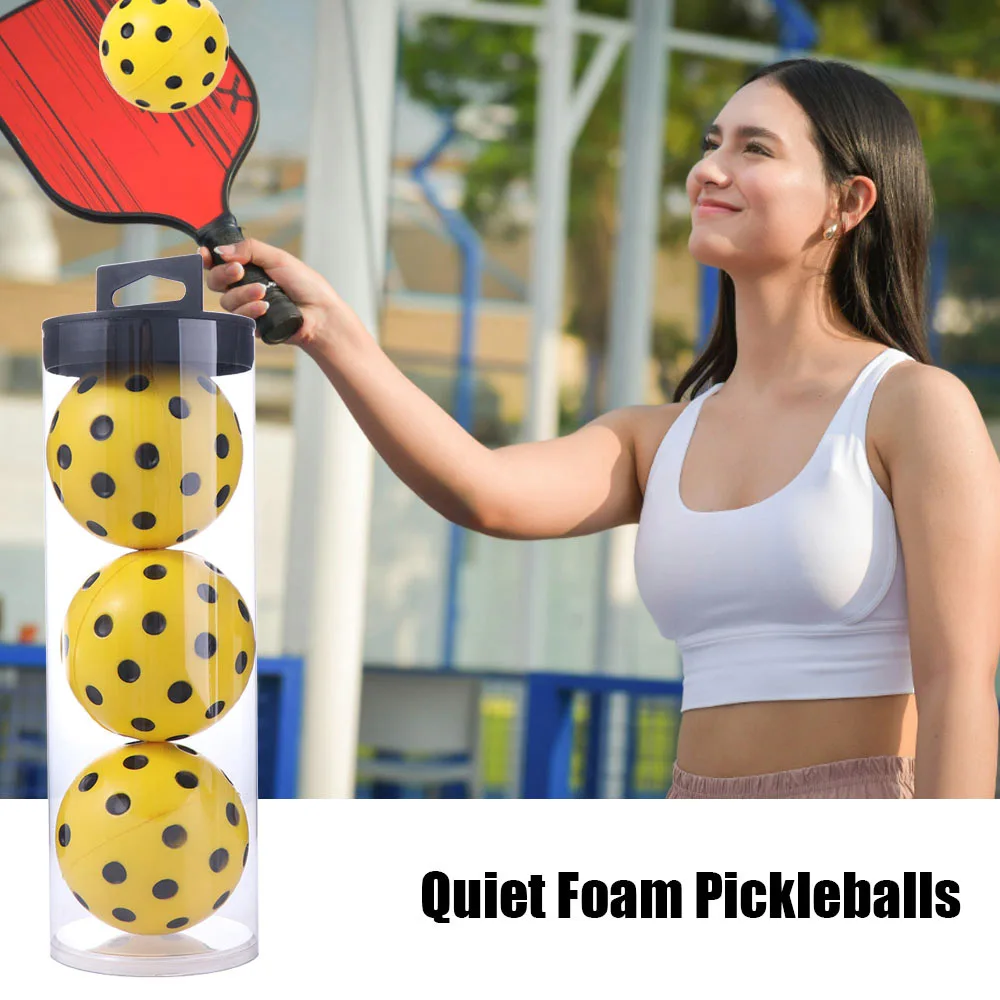 74mm Foam Pickleballs Practice Balls Low Decibel Damping Silent Pickleball Balls High Elasticity Lightweight Exact Real Ball
74mm Foam Pickleballs Practice Balls Low Decibel Damping Silent Pickleball Balls High Elasticity Lightweight Exact Real Ball