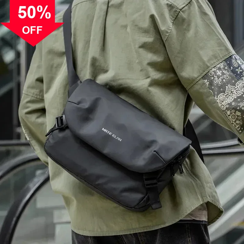 Messenger Bag for Men, Waterproof Multi-function Crossbody Anti-theft Traveling Business Sling Bag, Black
Messenger Bag for Men, Waterproof Multi-function Crossbody Anti-theft Traveling Business Sling Bag, Black