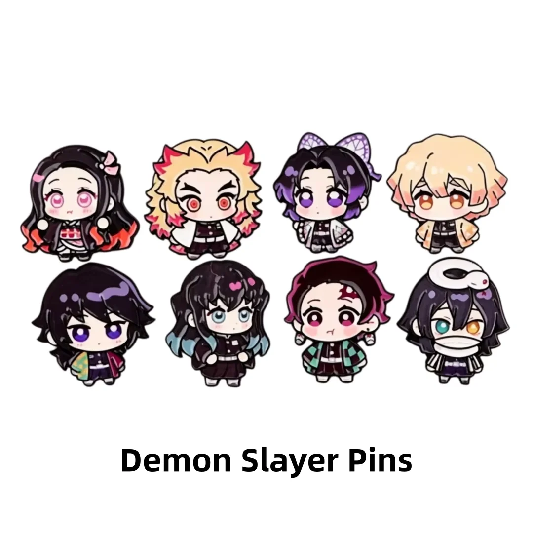 Demon Slayer Anime Chibi Enamel Lapel Pins, Kawaii Character Brooch, Decor Accessory & Birthday Back to School Gift
Demon Slayer Anime Chibi Enamel Lapel Pins, Kawaii Character Brooch, Decor Accessory & Birthday Back to School Gift