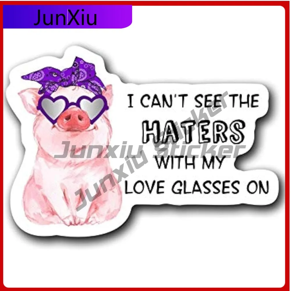 I Can't See The Haters With My Glasses On Pig Vinyl Decal Sticker Cars Trucks Vans Walls Laptops Cups Full Color Printed Decals
I Can't See The Haters With My Glasses On Pig Vinyl Decal Sticker Cars Trucks Vans Walls Laptops Cups Full Color Printed Decals