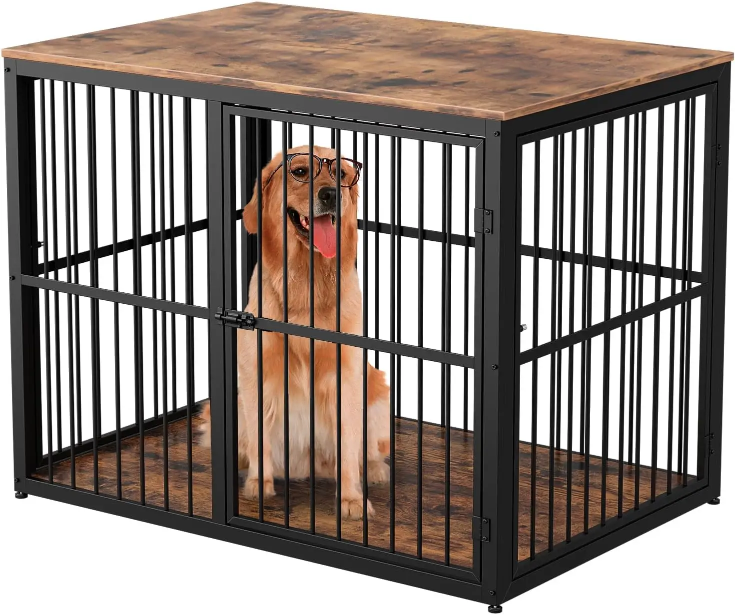 43'' XL Dog Crate Furniture with 3 Doors, Wooden Crate Combination Pet Cage, Heavy Duty Indoor Kennel for Medium to Larg
43'' XL Dog Crate Furniture with 3 Doors, Wooden Crate Combination Pet Cage, Heavy Duty Indoor Kennel for Medium to Larg